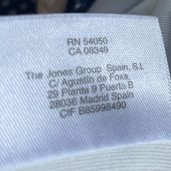 Nine West blue sleeveless check pattern button front pleated cotton dress size14 - Picture 16 of 16